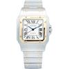 Cartier - Santos Galbee 32mm - unisex - acciaio inossidabile/oro giallo - Taglia unica - Bianco