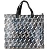 Fendi Pre-Owned - Borsa shopper Joshua Vides in tela cerata con motivo Zucca 2010-2024 - Donna - tessuto/pelle di vitello - Taglia unica - Blu