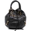 Balenciaga Pre-Owned - Borsa a tracolla Motocross Giant 12 Pompon in pelle di agnello 2013 - Donna - pelle di agnello - Taglia unica - Nero