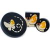 CHANEL Pre-Owned - Set spille a farfalla (3 pezzi) 2007 - Donna - placcatura in oro/acrilico/pietre sintetiche - Taglia unica - Nero
