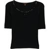 Louis Vuitton Pre-Owned - Top a maniche corte 1990-2000 - Donna - cotone/elastam - XS - Nero