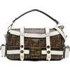 Fendi Pre-Owned - Borsa a tracolla Baguette mini in tessuto e struttura smaltatata con motivo Zucca 2010-2024 - Donna - tessuto/pelle di vitello - ...