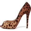 Christian Louboutin Pre-Owned - Pumps Very Prive con stampa leopardata 120mm - Donna - pelle/pelle/cavallino/gomma - 39 - Toni neutri