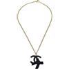 CHANEL Pre-Owned - Collana CC 2007 - Donna - placcatura in oro/velluto - Taglia unica