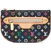 Louis Vuitton Pre-Owned - Portamonete Pochette MM Louis Vuitton x Takashi Murakami 2006 - Donna - PVC - Taglia unica - Nero