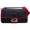 Fendi Pre-Owned - Borsa a tracolla Baguette grande in denim 2010-2025 - Donna - Denim - Taglia unica - Blu