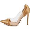 Gianvito Rossi - Pumps con frange 110mm 2024 - Donna - PVC/PVC/raso/pelle - 37 - Giallo