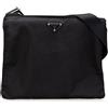 Prada Pre-Owned - Borsa a tracolla in tessuto con zip 2000-2013 - unisex - nylon - Taglia unica - Nero