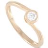 LB Exclusive - Anello in oro giallo 14 carati con diamanti - Donna - diamanti/oro giallo 14kt - Taglia unica