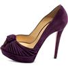 Christian Louboutin Pre-Owned - Pumps a punta aperta - Donna - pelle di vitello/pelle di vitello/pelle scamosciata di vitello - 37 - Viola