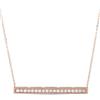 LB Exclusive - Collana in oro rosa 14 carati con barra di diamanti - Donna - oro rosa 14kt/diamanti - Taglia unica