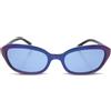 CHANEL Pre-Owned - Occhiali da sole ovali 1990-2000 - Donna - acrilico - Taglia unica - Blu