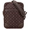 Louis Vuitton Pre-Owned - Borsa a tracolla Lin Danube mini con monogramma 2006 - Donna - tela/pelle di vitello - Taglia unica - Marrone