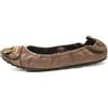 Louis Vuitton Pre-Owned - Ballerine Lucky 2024 - Donna - pelle di nubuck/pelle di vitello/tela/pelle di vitello/gomma - 38 - Marrone