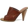 Fendi Pre-Owned - Mules traforate 100mm 2023 - Donna - pelle/pelle/pelle - 39 - Marrone