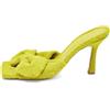 Bottega Veneta Pre-Owned - Sandali con fiocco 95mm - Donna - tessuto/tessuto/pelle di vitello/pelle di vitello - 39 - Verde