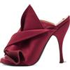 Nº21 - Mules con fiocco Pre-owned 120mm - Donna - pelle di vitello/raso/pelle di vitello - 36 - Rosso