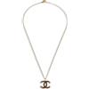 CHANEL Pre-Owned - Collana con pendente CC 2003 - Donna - placcatura in oro - Taglia unica