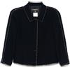 CHANEL Pre-Owned - Giacca con frange - Donna - poliammide/lana - 36 - Blu