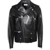 Saint Laurent Pre-Owned - Giacca con zip - Uomo - pelle di agnello/cupro/cotone - XL - Nero