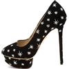 Charlotte Olympia - Pumps Dolly con plateau 145mm - Donna - pelle/pelle scamosciata/pelle - 38.5 - Nero