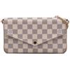Louis Vuitton Pre-Owned - Borsa a tracolla Pochette Felicie in tela Damier Azur 2019 - Donna - tela - Taglia unica - Bianco
