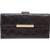 Gucci Pre-Owned - Portafoglio continental Guccissima - Donna - pelle/tessuto/pelle - Taglia unica - Marrone