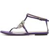 Gucci Pre-Owned - Sandali con cristalli - Donna - raso/pelle di vitello/pelle di vitello - 36 - Viola