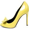 Gucci Pre-Owned - Pumps in pelle 105mm - Donna - pelle di vitello/pelle di vitello/pelle verniciata - 38 - Giallo