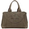 Prada Pre-Owned - Borsa a tracolla Canapa Logo in tela 2013-2025 - Donna - tela - Taglia unica - Marrone