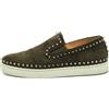 Christian Louboutin Pre-Owned - Sneakers Pik Boat - Donna - gomma/pelle scamosciata di vitello/pelle di vitello - 40.5 - Verde