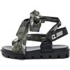 Christian Louboutin Pre-Owned - Sandali in nylon con stampa - Donna - pelle di vitello/tessuto/gomma - 37 - Verde
