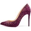 Christian Louboutin Pre-Owned - Pumps Escarpic in pelle scamosciata con borchie105mm - Donna - pelle di vitello/pelle scamosciata di vitello/pelle ...