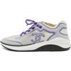 CHANEL Pre-Owned - Sneakers con logo CC goffrato - Donna - rete (mesh)/gomma/tessuto - 40.5 - Viola