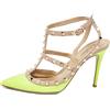 Valentino Garavani Pre-Owned - Pumps in pelle 100mm - Donna - pelle/pelle/pelle - 38.5 - Toni neutri