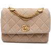 CHANEL Pre-Owned - Borsa a spalla Precious Buttons mini in velluto trapuntato con battente e catena 2021-2024 - Donna - velluto - Taglia unica -