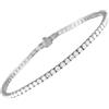 LB Exclusive - Bracciale tennis in oro bianco 14 carati con diamanti - Donna - diamante di laboratorio/oro bianco 14kt - Taglia unica