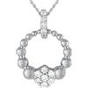 LB Exclusive - Collana in oro bianco 14 carati con diamanti - Donna - oro bianco 14kt/diamanti - Taglia unica - Argento