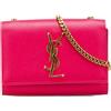 Saint Laurent Pre-Owned - Borsa a tracolla Kate Grain de Poudre piccola con monogramma 2014 - Donna - pelle di vitello - Taglia unica - Rosa