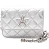 CHANEL Pre-Owned - Borsa a spalla matelassé 2021 - Donna - pelle di agnello - Taglia unica - Argento