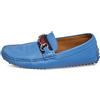 Gucci Pre-Owned - Mocassini in pelle con morsetto - Uomo - pelle/pelle/pelle/gomma - 40 - Blu