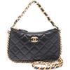 CHANEL Pre-Owned - Borsa passepartout in pelle di agnello trapuntata con catena 2021-2025 - Donna - pelle di agnello - Taglia unica - Nero