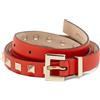 Valentino Garavani Pre-Owned - Cintura in pelle con borchie - Donna - pelle - Taglia unica - Rosso