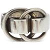 Hermès Pre-Owned - Anello Deux Anneaux 1990-2000 - Donna - placcatura in argento - Taglia unica
