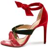 Alexandre Birman - Sandali 105mm 2024 - Donna - velluto/pelle/pelle - 37 - Rosso