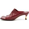 Bottega Veneta Pre-Owned - Sandali a punta aperta 80mm - Donna - pelle di vitello/pelle di vitello/pelle di vitello - 39 - Rosso