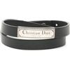 Christian Dior Pre-Owned - Bracciale in pelle anni 2020 - Uomo - pelle di vitello - Taglia unica - Nero