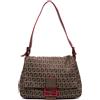 Fendi Pre-Owned - Borsa a spalla Mamma Forever in tela con motivo Zucchino 2010-2025 - Donna - pelle di vitello/tela - Taglia unica - Marrone