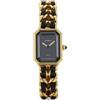 CHANEL Pre-Owned - Première XL 26mm 1990 - Donna - placcatura in oro/vetro minerale (pietre e gemme)/pelle di vitello - Taglia unica - Nero