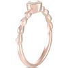 LB Exclusive - Anello in oro rosa 14 carati con design a perline e diamante - Donna - diamanti/oro rosa 14kt - Taglia unica
